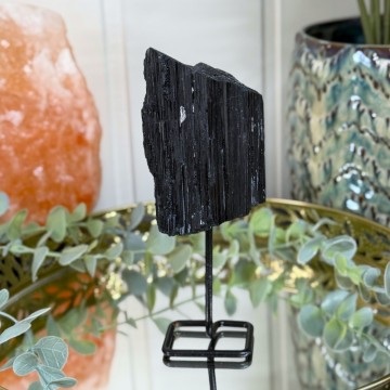 Svart Turmalin på stativ #3