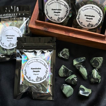 Kambaba Jaspis Tromlet Små - 50g pakke