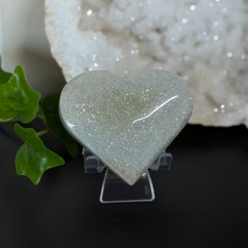 Glitrende Sage Aventurin Hjerte #2 (Aventurin med mica)