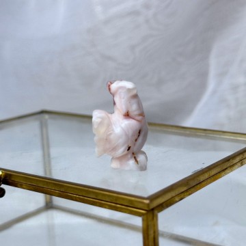 Mini Figur - Høne [Blomster Agat]